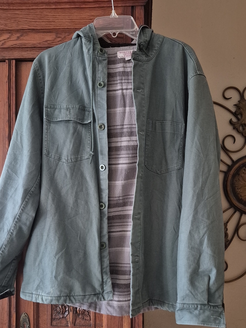 Men's Hooded Jacket with Chest Pockets
